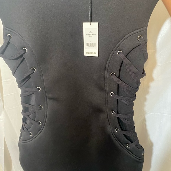 side lace up dress - Picture 3 of 5